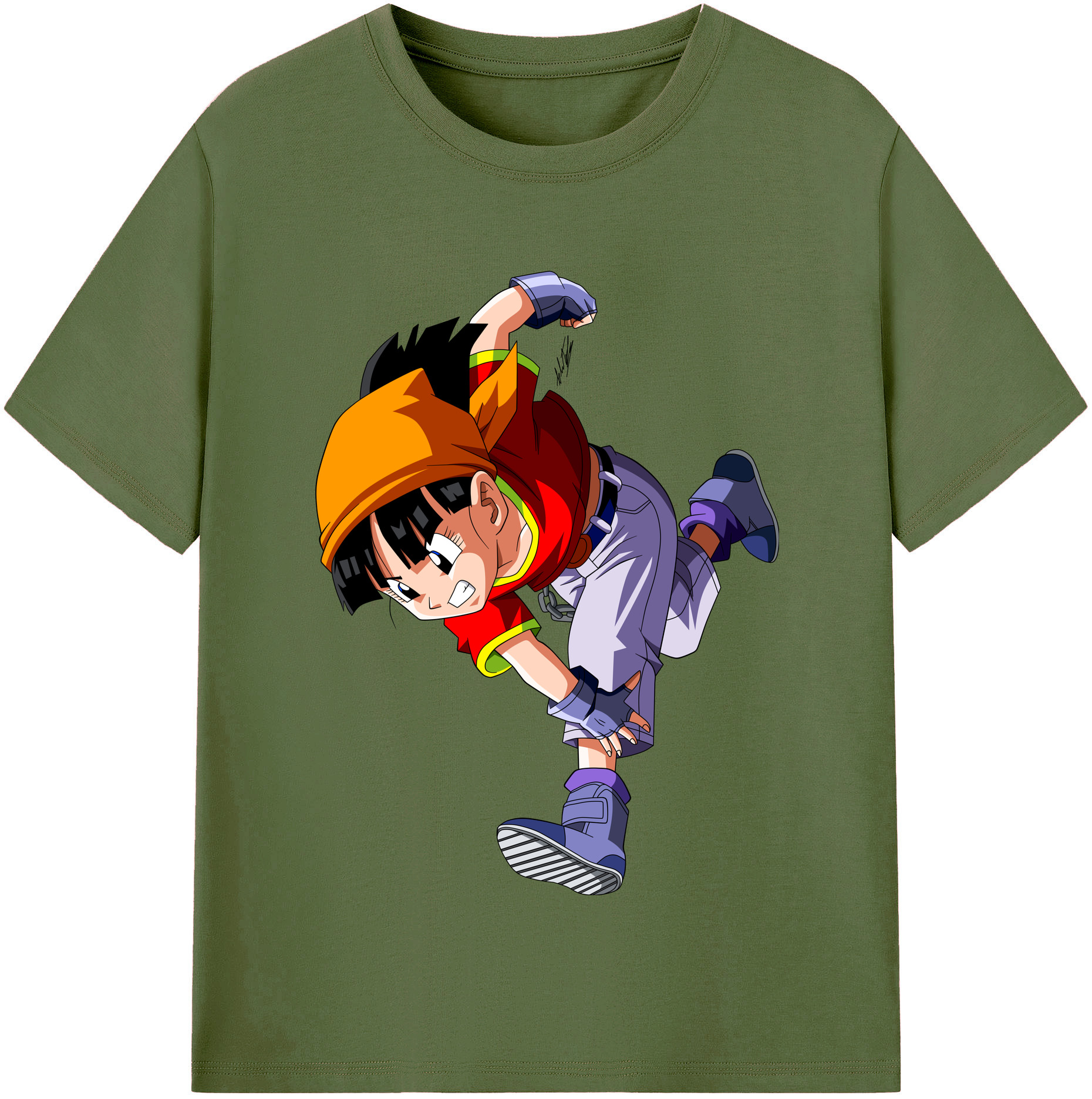 （画像用） ドラゴンボール パン DRAGON BALL Pan 綿100％半袖Tシャツ（フロントプリント）